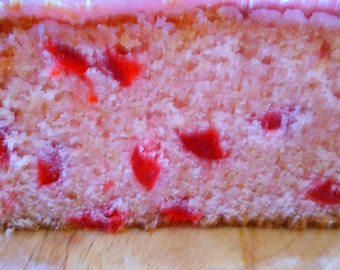 Maraschino Cherry Bread, Homemade Bread, Baked Goods, Holiday Bread, Dessert, Birthday Gift, Housewarming Gift, Food Gift, Cherry Bread