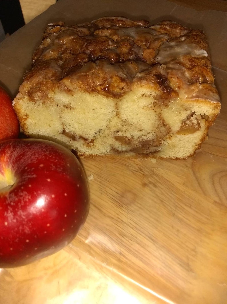 Apple Fritter Bread, Homemade Bread, Apple Fritter, Dessert Bread, Apple Bread, Holiday Dessert, Edible Gift, Baked Goods, Food Gift, Brunch image 5