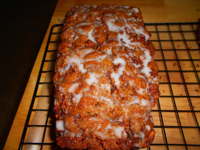 Apple Fritter Bread, Homemade Bread, Apple Fritter, Dessert Bread, Apple Bread, Holiday Dessert, Edible Gift, Baked Goods, Food Gift, Brunch image 2