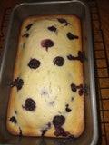 Homemade Lemon Blueberry Bread, Glazed Loaf, Baked Goods