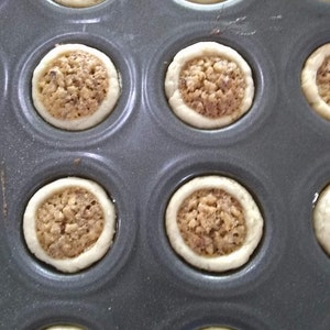Walnut Tassies, 2 dozen, Homemade Tart, Homemade Pastries, Baked Goods, Pastries, Edible Gift, Old fashion tart, Walnut Tart, Birthday Gift
