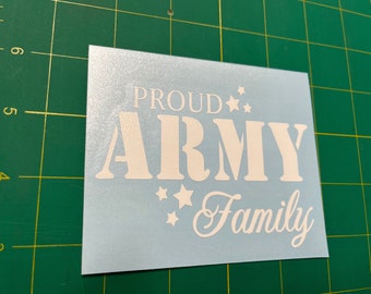 Proud Army Family Vinyl Decal Sticker - Etsy