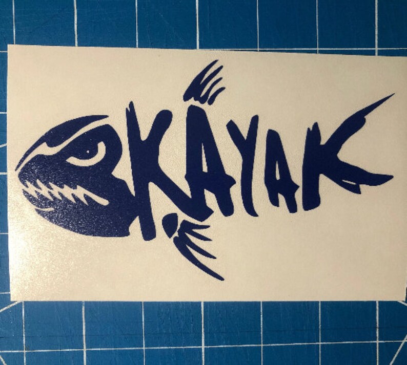 Kayak Bonefish Vinyl Decal - Etsy