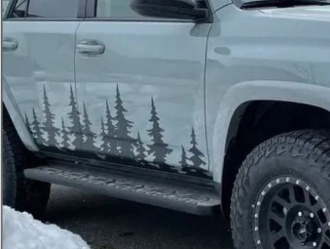 Treeline Forest Style A Set of 2 (L and R) Vinyl Decals - Etsy