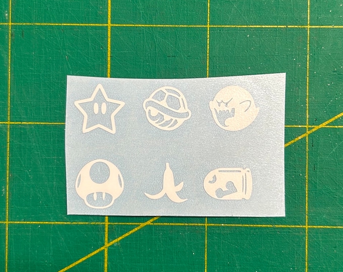 SUPER MARIO Inspired Vinyl Decals Auto Decal Laptop Planner Journal ...