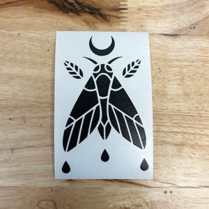 Moon Moth Vinyl Decal