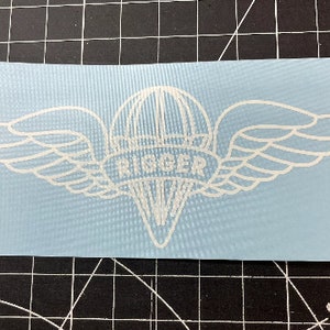 Rigger Airborne Wings Vinyl Decal