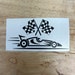 Race Car Vinyl Decal - Etsy