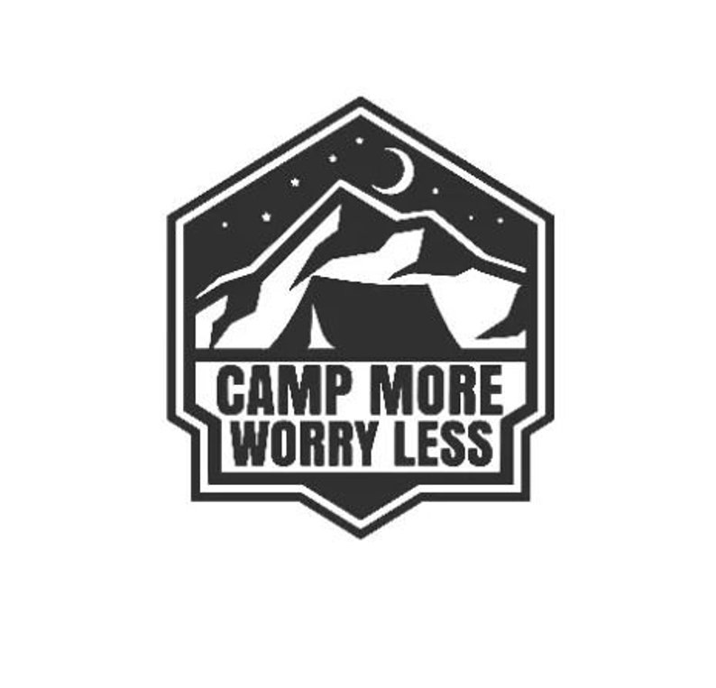 Camp More Worry Less Vinyl Decal - Etsy