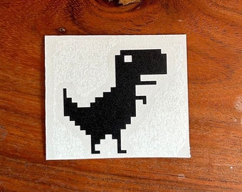 No Internet Dinosaur Vinyl Decal