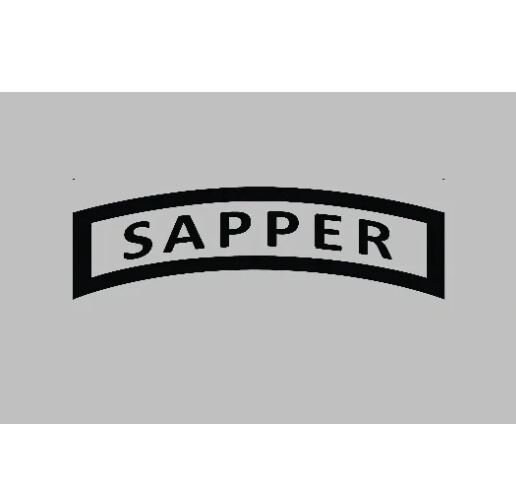 thumbnail image 2 of SAPPER Tab Vinyl Decal – Combat Engineer 12B Window Sticker, Indoor/Outdoor 2 of 4