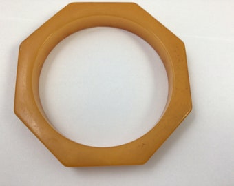 Bakelite bangle bracelet,….apricot