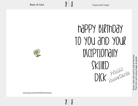 I LOVE YOUR DICK HAPPY BIRTHDAY BTW-RUDE FUNNY NAUGHTY CARDS LG HUSBAND BOYFRIE