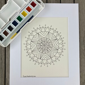 Mandala DIY Painting Kit – Watercolor Art Set with Brush & Mat | Paint Your Own Mandala #5