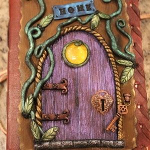 Fairy Door Cover journal, spellbook, memory book, travel book, photo album, diary, sketchbook, notebook, personalized, unique, gift image 2