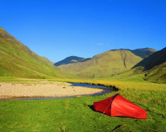 Wild Camping, Glen Affric, A6 Greetings Card