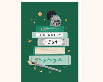 Legendary Dad Book Card