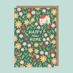 Cottagecore New Home Card: Floral Housewarming Card