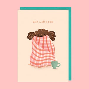 Get Well Soon Card | Unique Illustrated Dog-Themed Get Well Soon Card