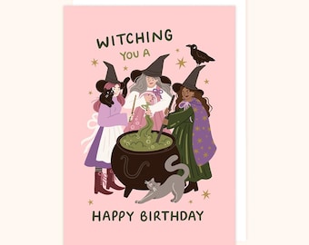 Witch Birthday Card