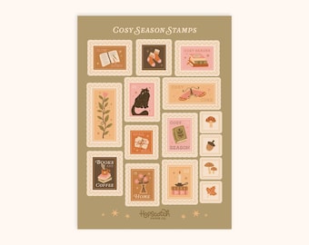 Cosy Season Stamps Sticker Sheet