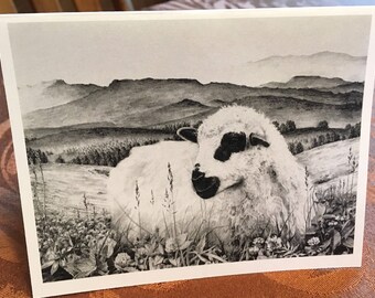 Custom Made Blank Note Card With Original Artwork