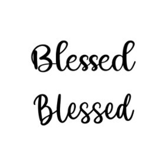 Blessed Word Cut File Word Decoupage Files Christian Religious