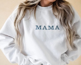 MAMA Geborduurd Crewneck Sweatshirt