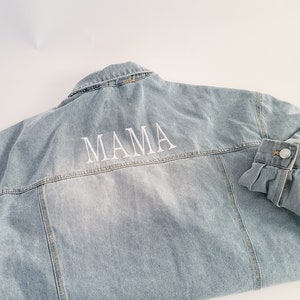 Customizable Embroidered Jean Jacket