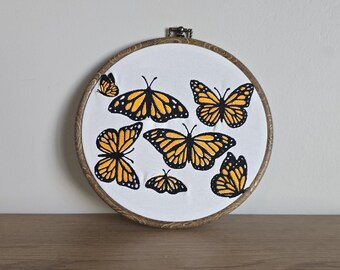 Monarchvlinder borduurring