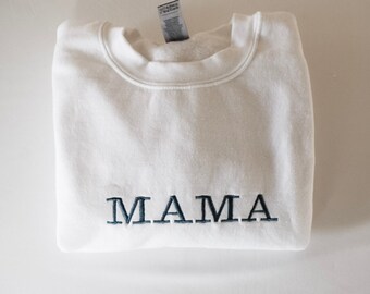 MAMA Geborduurd Crewneck Sweatshirt
