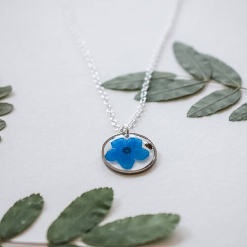 Forget me not seed necklace Clearance
