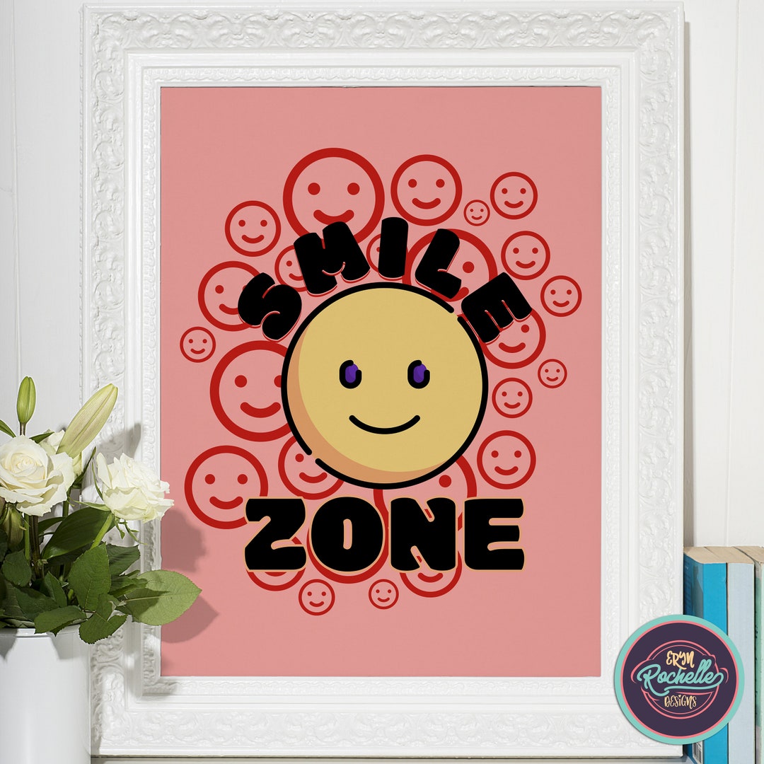 Happyzone Sign Happy Zone - Printable Wall Art, Digital Download Poster, Phone ...