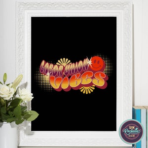Retro Labor Union Vibes Poster Black - Labor Union Political Poster, Printable Wall Art, Digital Download Poster