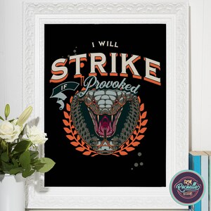 Union Strike Snake Poster - Labor Union Political Poster, Printable Wall Art, Digital Download Poster, Activist Gift