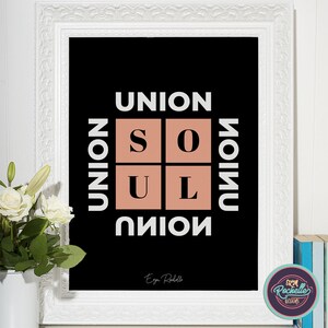 Union Soul - Labor Union Political Poster, Printable Wall Art, Digital Download Poster