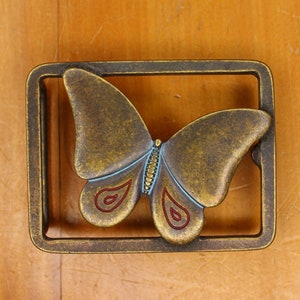 Italian old brass butterfly buckle