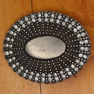 vintage buckle with crystal stones