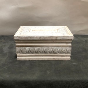 Wooden Box with Hand Engraved Designs