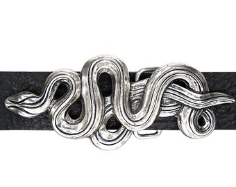 Made in Italy: Old Silver Snake Buckle