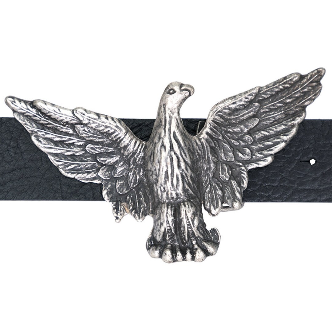 Flying Eagle Belt Buckle Old Silver Italian Belt Buckle - Etsy