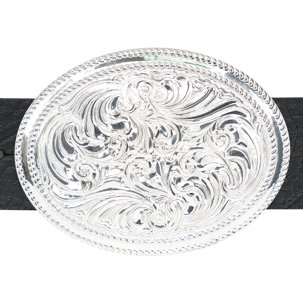 Crumrine Belt and Buckle Silver Plate On Jewelers Crumrine Silver Plate On Jewelers Bronze Belt Buckle  main image 4