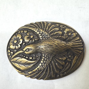 Boucle d'armure médiévale en laiton (26,6 x 27,9 mm