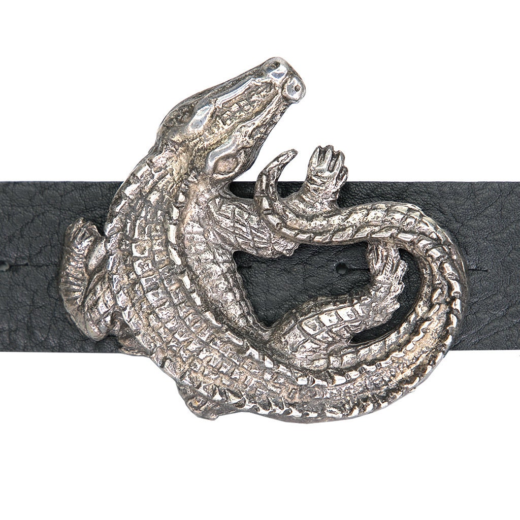 Mens Crocodile Belt - Etsy display picture 3