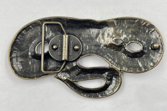 イタリア製の古い真鍮製の蛇型ベルトバックル - Etsy 日本