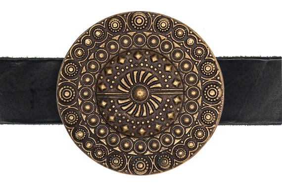Vintage Floral Belt Buckle - MADE IN USA s-l400.jpg main image 2