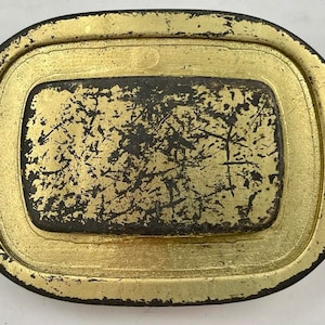 old gold belt buckle made in Italy