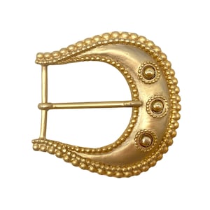 Large Western Gold Plated Belt Buckle