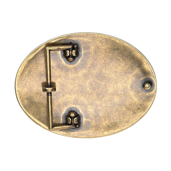 Old Brass Two Tone Scroll Wolk - image 2