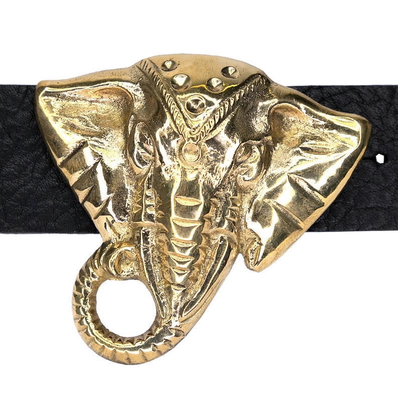 Sold Brass Elephant Belt Buckle Handmade Belt Buckle Etsy